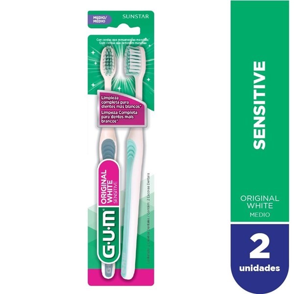Gum Cepillo Original White Sensitive x 2U #1