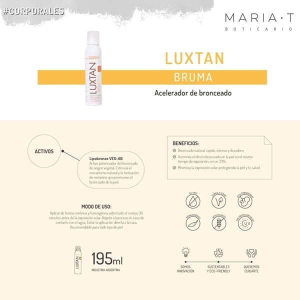 Luxtan Bruma Aceleradora de Bronceado 195 ml alt