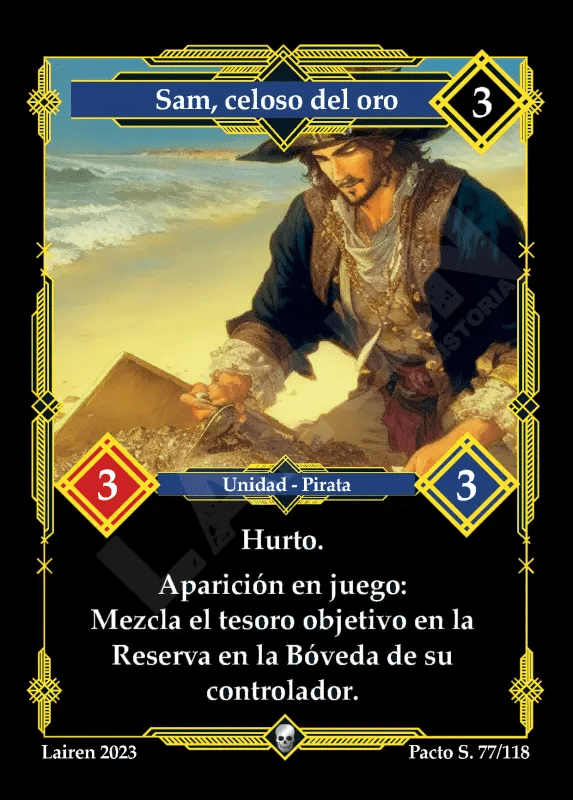 077 Sam, Celoso Del Oro 1ra Edicion - Coste 3 #1