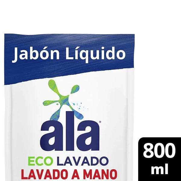 Ala Jabon Liquido Ecolavado a Mano Doypack 800 ml