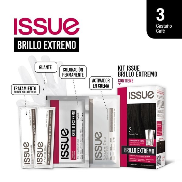 Issue Kit Coloracion Brillo Extremo N°3 alt