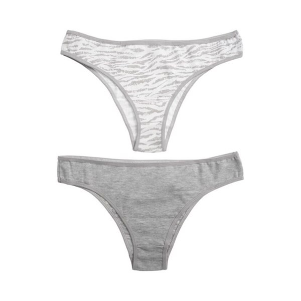 Bombacha Vedetina Wav Gris Y Cebra x 2 un Talle S #1