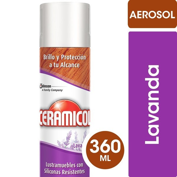 Ceramicol Lustramuebles Aerosol Lavanda 360 ml alt