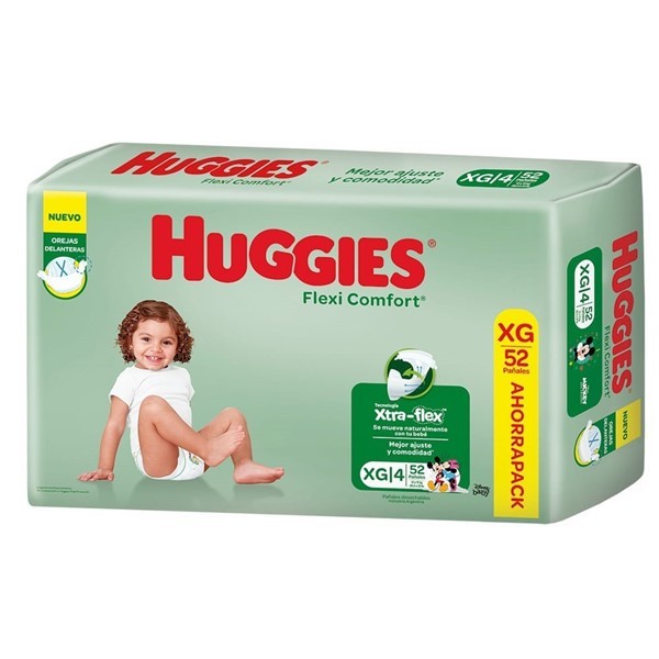 Huggies Active Sec Pañales Extra Grande 12-15 kg 52 Unidades alt