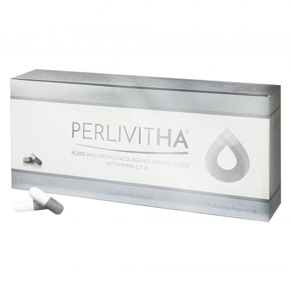 Perlivitha Cápsulas Con Ácido Hialurónico Colágeno Y Vitaminas Por 30 Caps alt