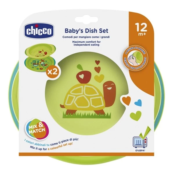 Chicco Set de Platos Unisex (12 Meses +)