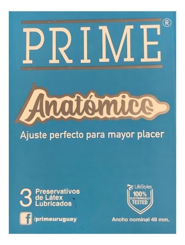 Preservativos PRIME Anatómicos | 3 Unidades #1