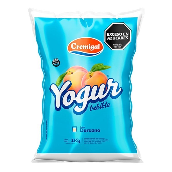 Yogur Bebible Cremigal Sabor Durazno 1 kg #1