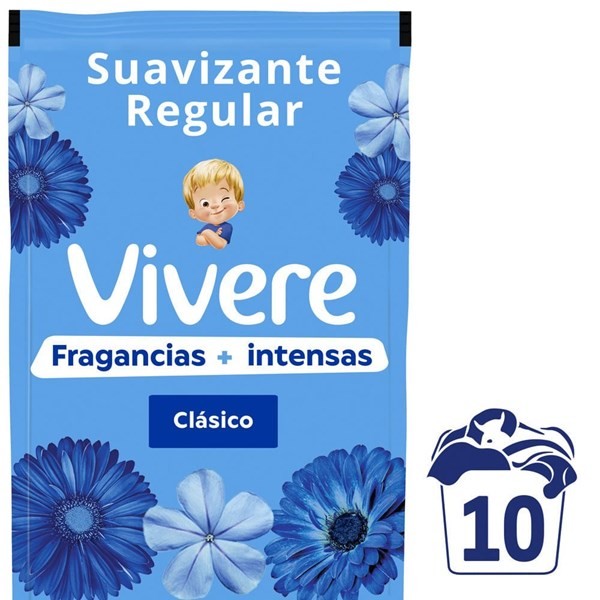 Suavizante Clasico Mas Intenso Dp 900 ml Vivere #1