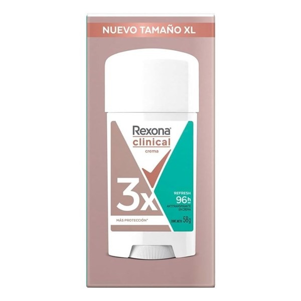 Rexona Antitranspirante en Crema Clinica Woman Refresh 58 gr alt