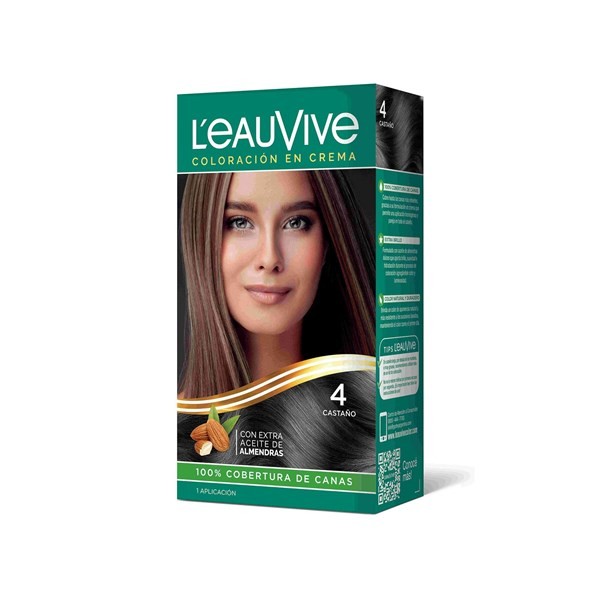 Color Permanente L'eauvive Kit N4 Castaño 1 uni #1