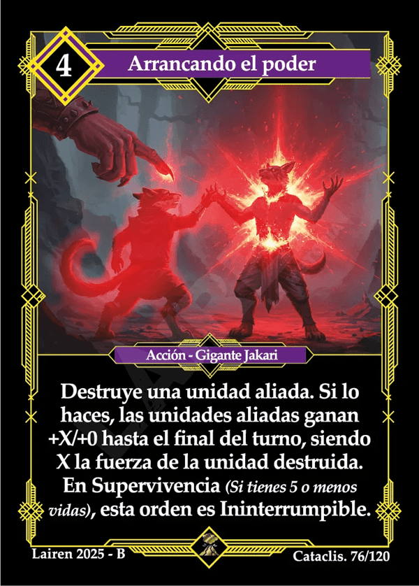 076 Arrancando El Poder - Coste 4