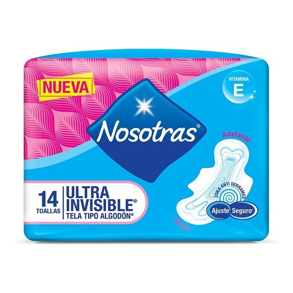 Nosotras Toalla Ultra Invisible Tela Vite (14 Unidades) alt