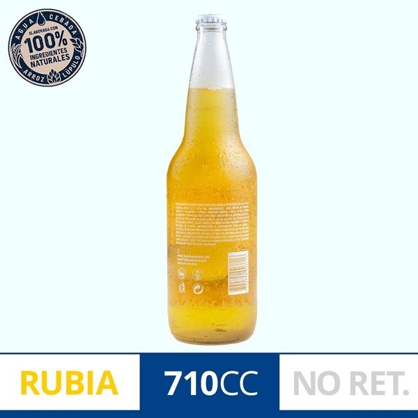 Cerveza Rubia Corona 710 Ml Botella Descartable alt