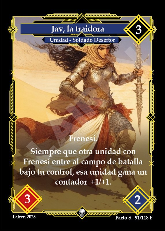 091 Jav, La Traidora 1ra Edicion Full Art - Coste 3