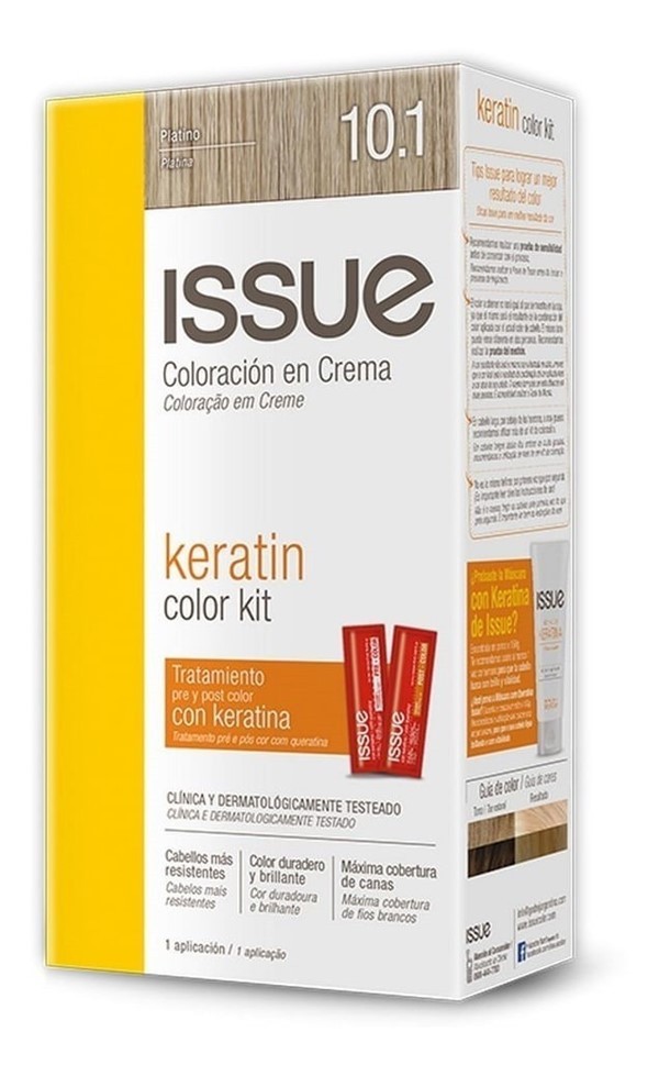 Issue Kit Tintura en Crema Keratin Color 10.1 Platino alt