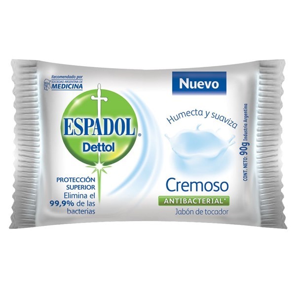 Jabón de Tocador Antibacterial Cremoso| Espadol Dettol  |x 90 gr #1
