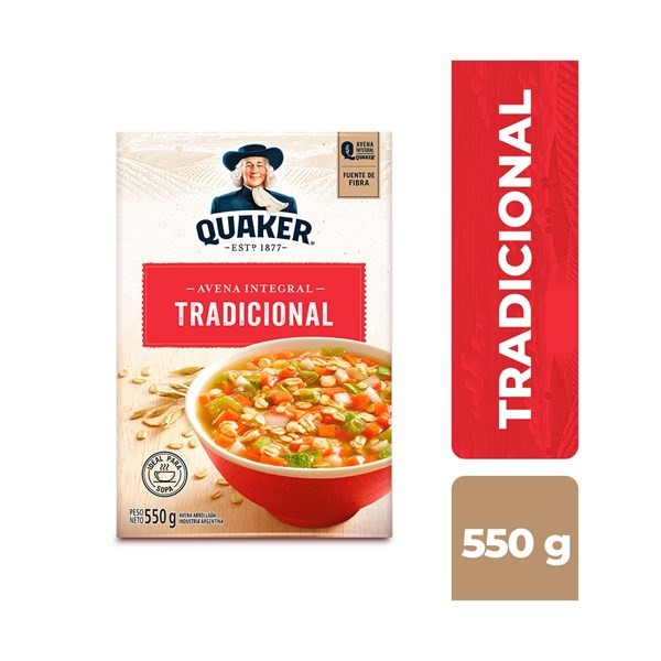 Avena Tradicional Quaker en Caja 550 Grs #1