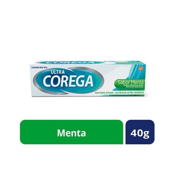 Corega Adhesivo Para Prótesis Dentales Crema Ultra Menta 40 Gr alt