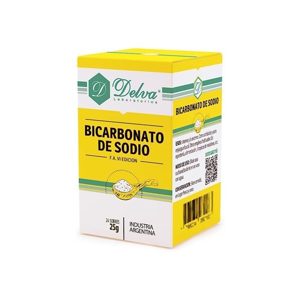 Bicarbonato De Sodio 25 Gr X24 - Delva #1