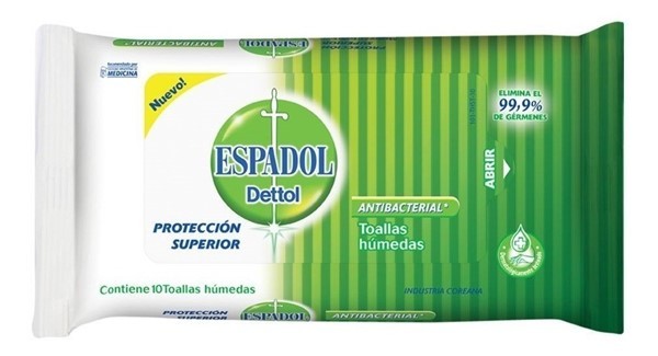 Espadol Toallas Antibacteriales (10 Unidades) alt