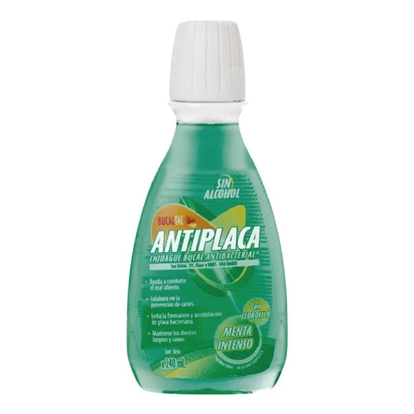 Bucal Tac Enjuague Bucal Antiplaca Menta 24O ml