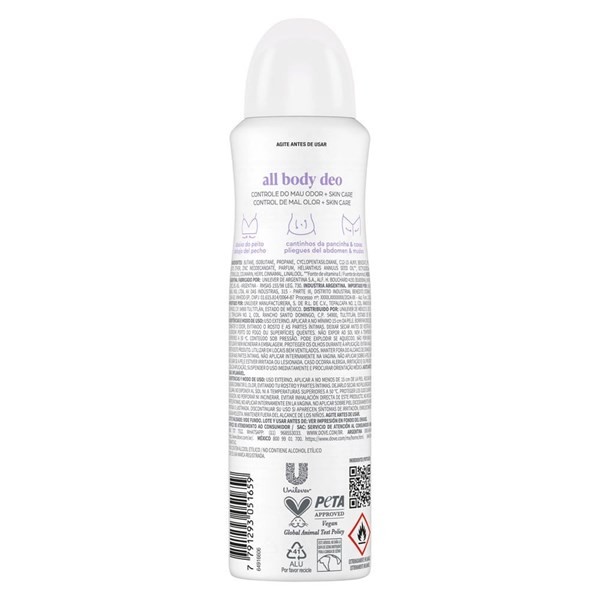 Desodorante en Aerosol Dove All Body Lavender & Camomile x 150 ml alt