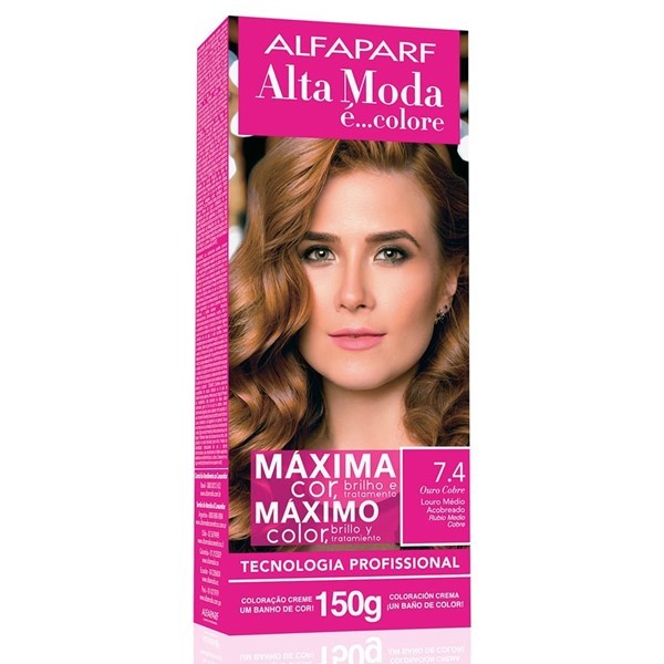 Alfaparf Alta Moda Kit Coloracion 7.4 Rubio Medio Cobre alt