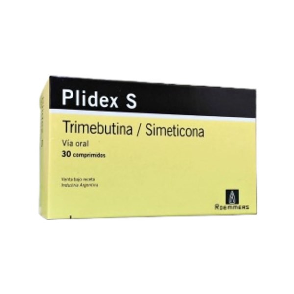 Roemmers Plidex s Trimebutina + Simeticona 200 / 120 Mg x 30 Comp Recubiertos #1