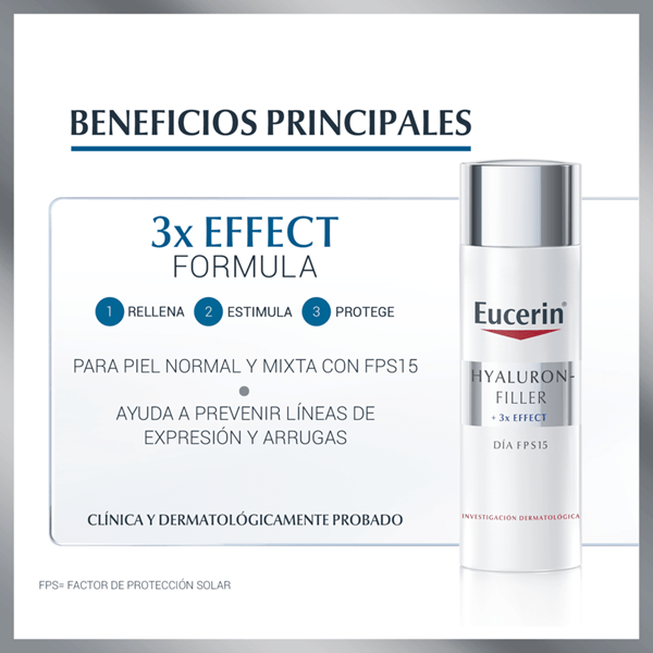 Eucerin Crema Antiarrugas de Día Hyaluron-Filler Fps 15 50 ml alt