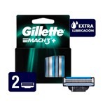 Gillette Repuestos de Afeitar Extra Lubricante 3 mach 2U #1 Gillette Repuestos de Afeitar Extra Lubricante 3 mach 2U #1