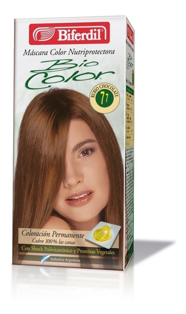 Biferdil Kit Coloracion Bio Color 7.7 Rubio Chocolate #1