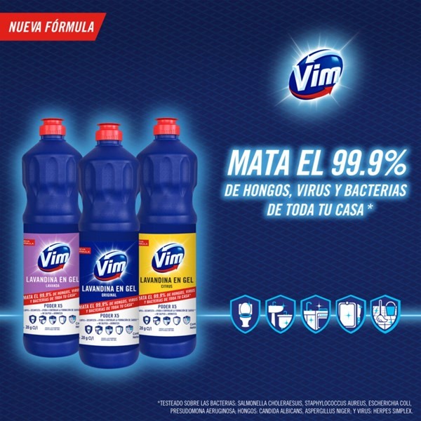 Lavandina En Gel Vim Lavanda 700 Ml. #1