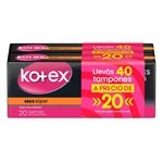 Kotex Tampones Super | 20 unidades | 2x1 (LLevás 40 y Pagás 20) #1