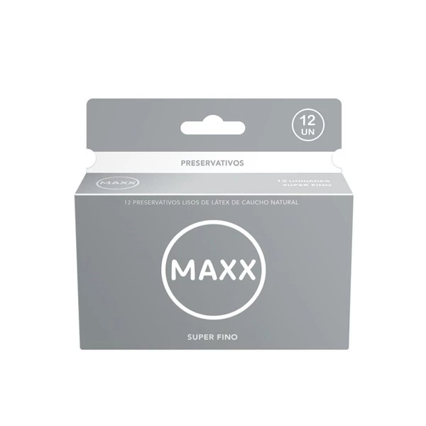 Maxx Preservativo Super Fino (12 Unidades)