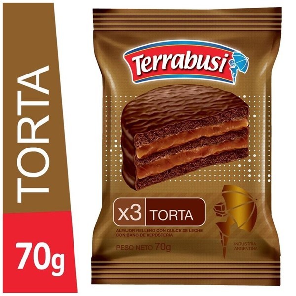 Alfajor Terrabusi Torta 70 Gr