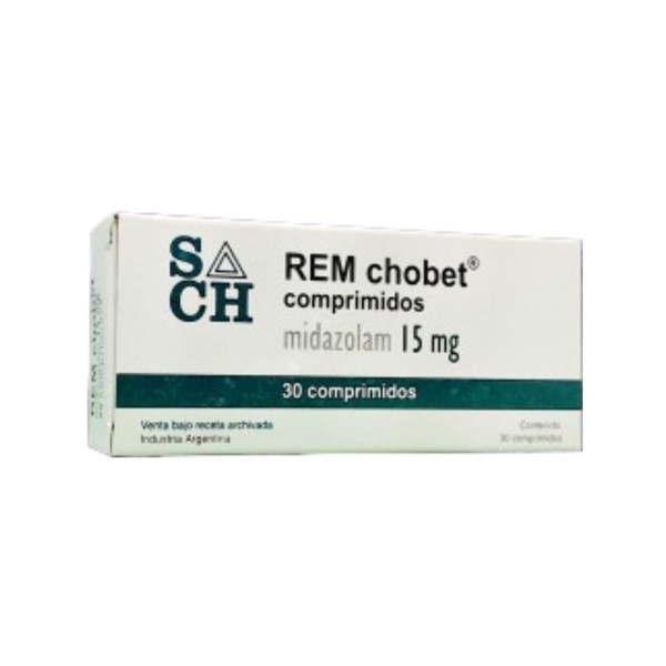 Soubeiran Chobe Rem Chobet Midazolam 15 Mg x 30 Comp