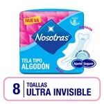 Nosotras Toallas Femeninas Ultrainvisible Tela Tipo Algodón #1