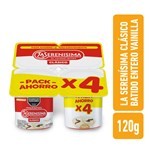 Genérico Yogur Entero Batido La Serenísima De Vainilla Clásico X 4 120 Grs #2