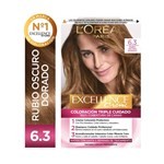Excellence Kit de Coloración Permanente Creme Tono 6.3 Rubio Oscuro Dorado #1