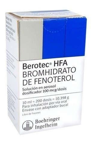 Berotec inhalador 100mcg | 10ml