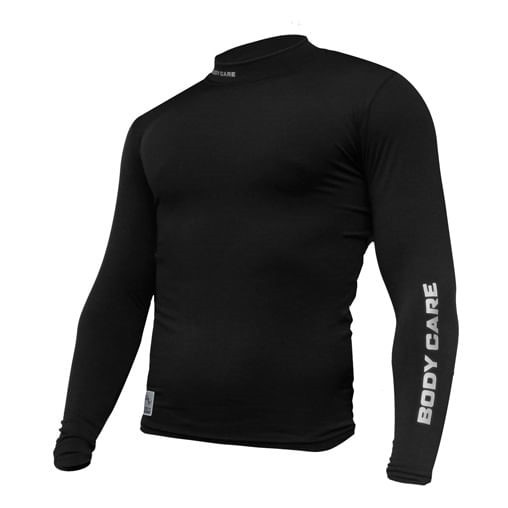 Body Care Remera Termica Negra Manga Larga xxl