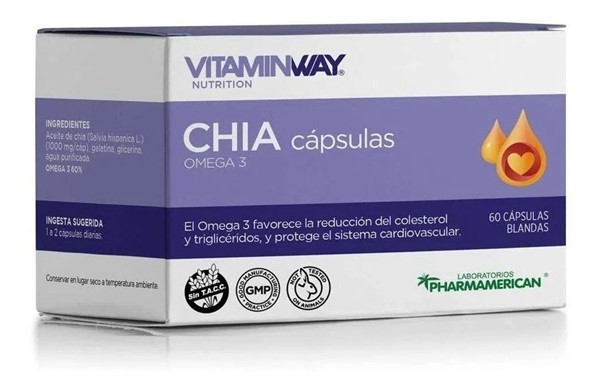Vitamin Way Chia Softgel (60 Cápsulas) #1