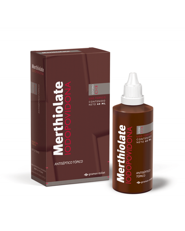 Gramon Millet Merthiolate Iodopovidona Solución Tópica X 60ml #1