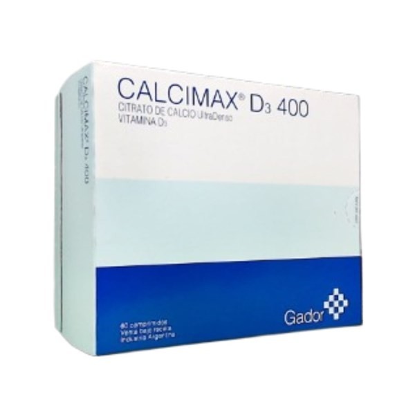 Gador Calcimax D3 400 Calcio,Citrato + Vit.D3 x 60 Comp #1