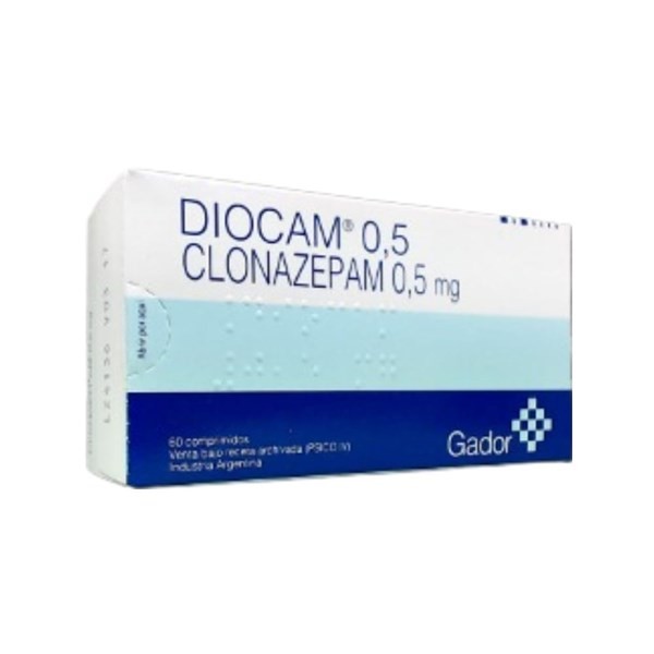 Gador Diocam Clonazepam 0.5 Mg x 60 Comp #1