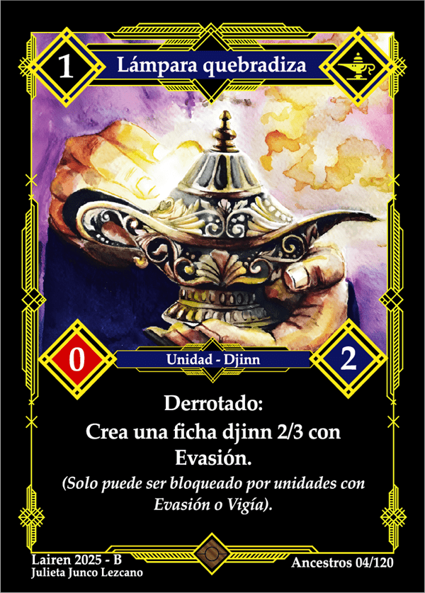 004 Lampara Quebradiza Precon Djinn/Soldado - Coste 1