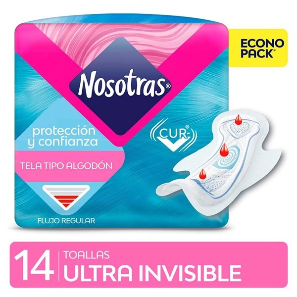 Toallita Nosotras Ultra Invisible 14U #1