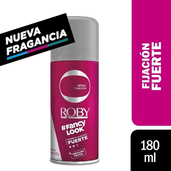 Roby Spray Fijador Fuerte Con Perfume Frutal 180 ml alt
