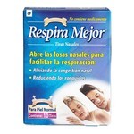 Respira Mejor Tiras Nasales Piel Normal x 10 Tiras #1
